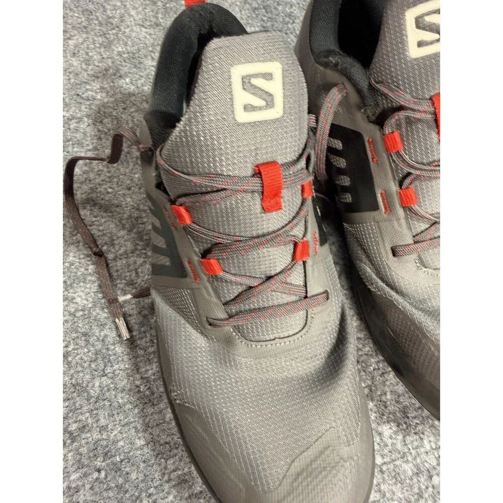 Salomon Speedcross 5 Men’s Trail Running Shoes Gray Red Size 9 Lightweight Grip